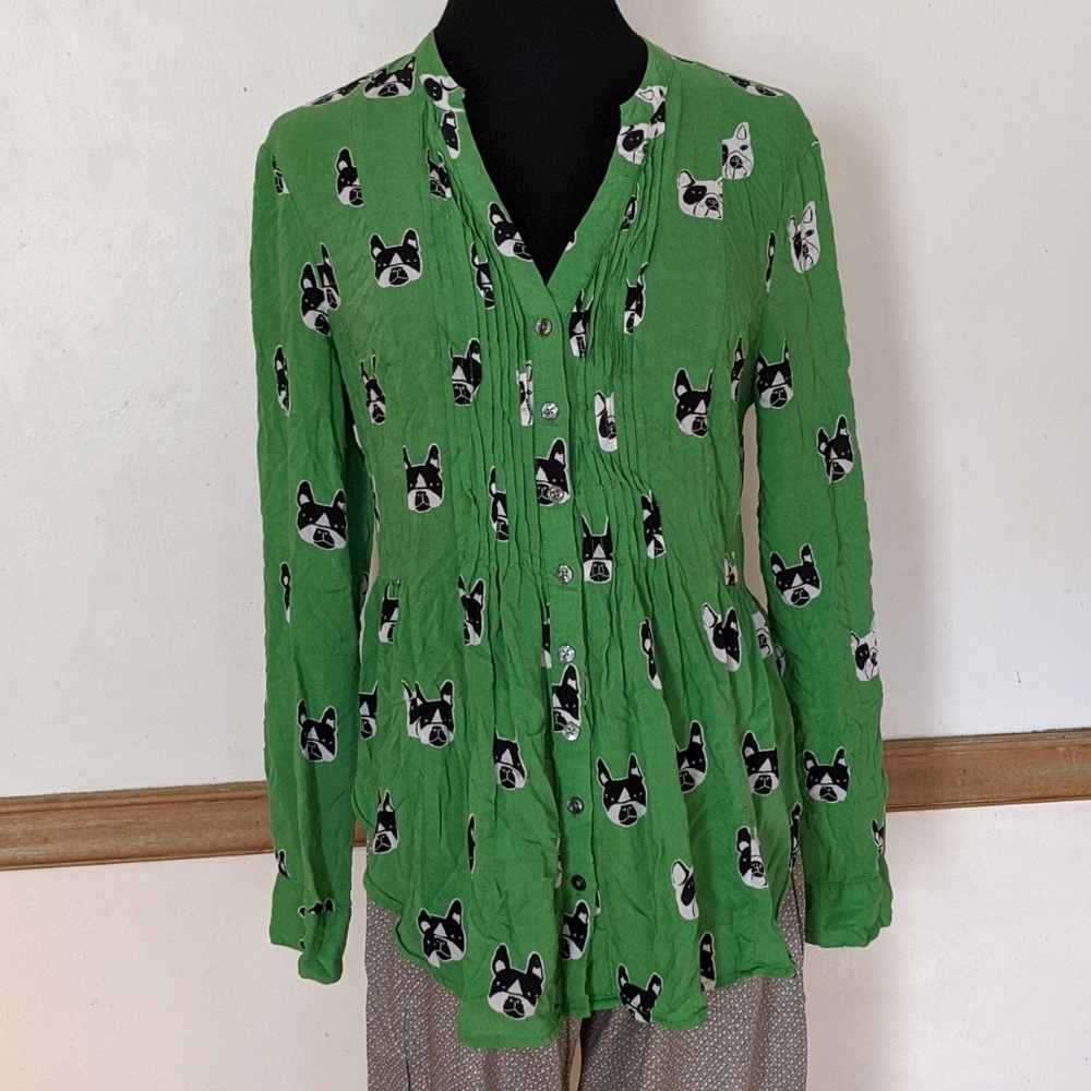 Frenchie Bulldog Shirt 8 Maeve by Anthropologie